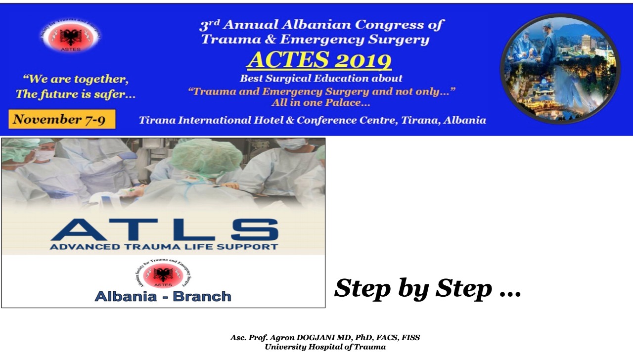 ATLS® Course Albania Brunch Step by Step - Oral Presentation in ACTES 2019